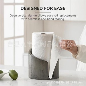 Wooden Tissue Holder Solid Wood <b>Desktop</b> Storage Rack Modern Design For Home Office Living Room Bedroom Decorative Item Organizer - Product Image 2