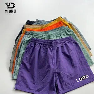 Nhà máy OEM tùy chỉnh đàn hồi eo đào tạo mặc chạy beachwear phòng tập thể dục Nylon đường phố bơi bãi biển Quần short cho nam giới