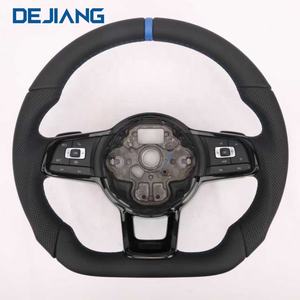 Volant en cuir complet pour Volkswagen <span class=keywords><strong>Golf7</strong></span>.5 GTI MK7 GTS GTD GTE <span class=keywords><strong>R</strong></span>-Line <span class=keywords><strong>Golf7</strong></span> GLI Polo Passat Jetta MK6 Golf6 - Product Image 6