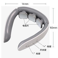 Masseur électrique rechargeable en forme de U pour le cou, outil portable de soin cervical, soulage les douleurs musculaires du cou, réduit la fatigue prolongée