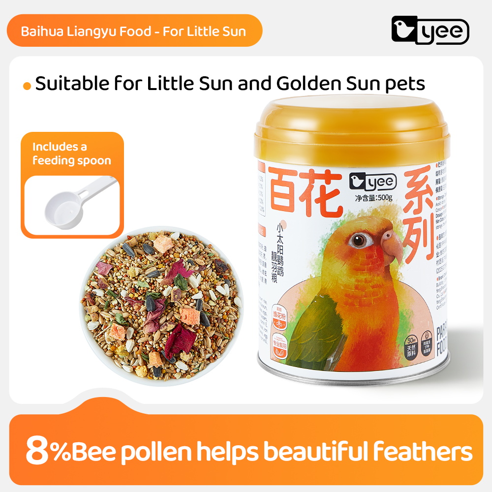 Special food for sun parrots