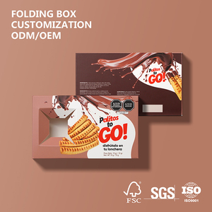 Boîte d'emballage en carton réutilisable et recyclable personnalisée, boîte en papier pliable de qualité alimentaire pour <span class=keywords><strong>chocolat</strong></span>, en-cas, biscuits, pour option cadeau - Product Image 2