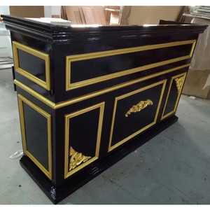 CT034 Escritorio de recepción minimalista Mostrador de recepción de madera moderno Mesa de recepción - Product Image 2