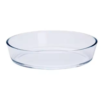 Plat à four en verre pour la maison, 2,1 L, en verre trempé transparent, ustensiles de cuisson de base pour le four