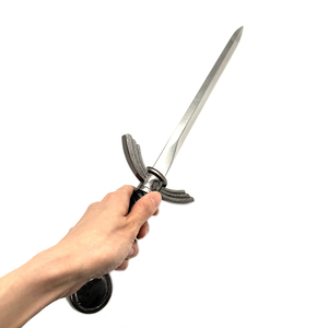 Couteau de bricolage Sword de haute qualité en acier inoxydable, artisanat non affûté, personnalisable, OEM, manche en plastique, pointe tombante, de poche - Product Image 2