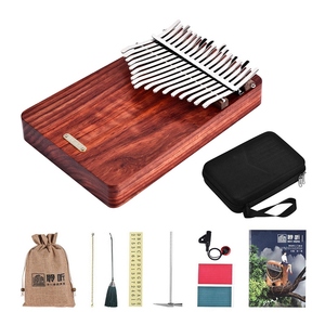 <span class=keywords><strong>K17A</strong></span> 17 teclas portátil pulgar Piano Mbira Sanza Padauk con bolsa de almacenamiento estuche de transporte - Product Image 3