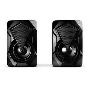 X2 Multimedia Desktop <b>Speakers</b> 2.0 Channel USB Powered RGB <b>LED</b> Light Computer Audio With Deep Bass For Home Office Use - Product Image 3