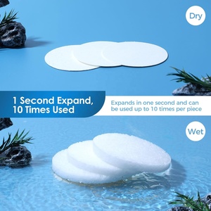 <span class=keywords><strong>Éponge</strong></span>s faciales compressées en cellulose naturelle blanche Woxin pour femmes, tampons lavants pour le visage, démaquillant, exfoliant, soin de la peau en spa - Product Image 4