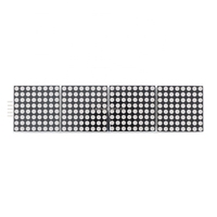 MAX7219 Modul Dot Matrix untuk Mikrokontroler Arduino 4 dalam Satu Layar Lampu Merah Hijau Biru dengan Kabel dan Pin 5P