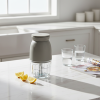 Robot culinaire électrique multifonctionnel en verre pour usage domestique, capacité 0,3 L, 4 lames, hachoir et moulin à viande