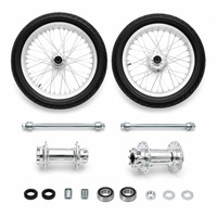 Juego de Ruedas Supermoto Surron Light Bee X Segway X160 X260 17x1.60 17x2.15, Kit de Neumáticos con Buje de Aluminio CNC, Plateado y Negro 2025