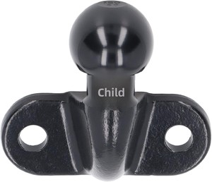 <span class=keywords><strong>Boule</strong></span> <span class=keywords><strong>d</strong></span>'<span class=keywords><strong>attelage</strong></span> forgée noire de 50 mm en acier robuste pour remorques, camping-cars et caravanes - Product Image 6