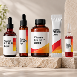 Gotas Líquidas de Vitamina B12, B6 y B1 con Folato, Suplemento para la Salud de Marca Privada OEM, Logotipo Personalizado - Product Image 5