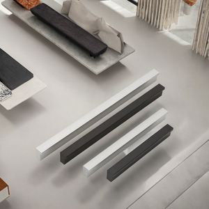 Simple Light Luxury <strong>Black</strong> Stainless Steel Cabinet <strong>Door</strong> Drawer <strong>Knob</strong> for Living Room - Product Image 3