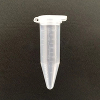 Tube de centrifugation conique gradué en plastique de laboratoire de 5 ml avec verrouillage de sécurité