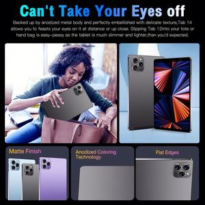 แท็บเล็ตสำหรับเล่นเกมสำหรับเด็ก8นิ้ว Tab14มีความละเอียดสูง USB 4 + 64GB สองซิมหน้าจอสัมผัสทัชสกรีนทัชสกรีน MTK แบบใหม่ GSM - Product Image 5