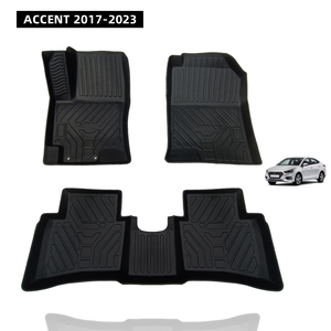 Nuevas alfombrillas impermeables de calidad, resistencia a la suciedad y resistencia al desgaste, uso de alfombrillas para coche para ACCENT 2017-2023 - Product Image 1