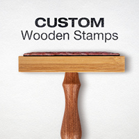 Sello de Madera Personalizado con Logotipo, Sello de Bambú Hecho a Mano, Sello de Goma para Empaquetado Empresarial, Regalos de Boda y Marca