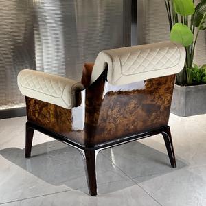 Set di sedie per il tempo libero grigio divano in pelle comoda e confortevole da fabbrica personalizzato per mobili da soggiorno - Product Image 2