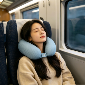 Vietnam Factory Wholesale Ergonomic Adult <b>Memory</b> <b>Foam</b> U Pillow Soft Neck Rest Cushion For Outdoor Travel Trip - Product Image 1