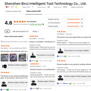 อะแดปเตอร์เครื่องเล่นในรถยนต์แบบไร้สายระบบแอนดรอยด์กล่อง Ai WiFi แบบคู่13 Android12