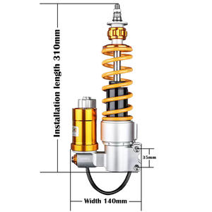 <span class=keywords><strong>Amortiguador</strong></span> Delantero de Cilindro de Nitrógeno AE3 para Motocicleta Vespa Sprint Primavera 150 con Amortiguación Ajustable - Product Image 1