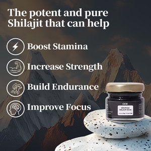 Etiqueta privada Himalayan Shilajit resina pura bebida energética suplemento apoyo inmunológico - Product Image 5