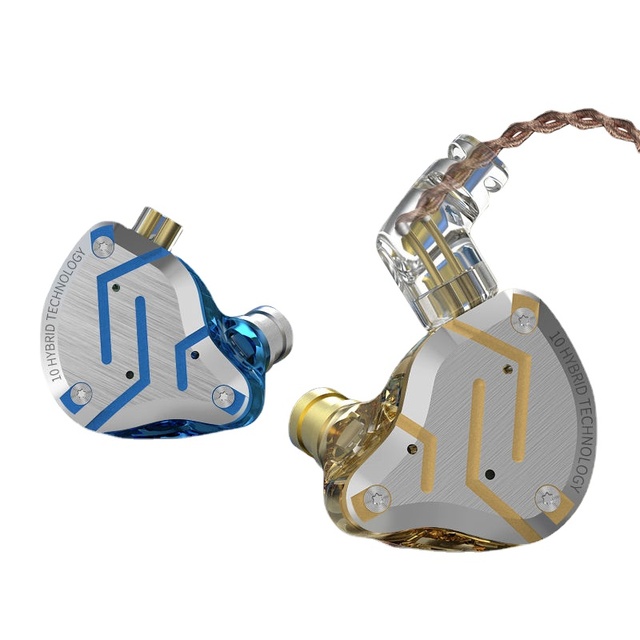KZ ZS10 Pro 4BA+1DD Hybrid Technology Earphone Detachable Wired Music Headset HIFI Bass Earbuds Headphones with Mic
