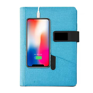 Libreta Personalizada con Banco de Energía y Logotipo LED, Diario Inteligente A5 con Carga Inalámbrica, Regalos Empresariales con Cable USB de Carga - Product Image 3