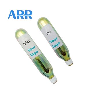 Cartucho de CO2 de Alta Calidad de 60CC 45G 12 Gramos con 1/2-20UNF 5/8-18UNF, Cilindros de Gas de Acero Populares para Airbags de Equitación - Product Image 2