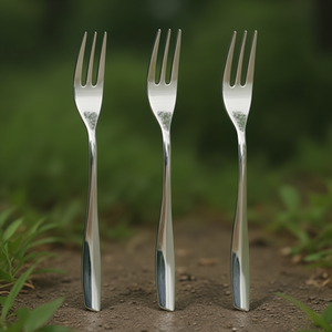 Ensemble de fourchettes à dessert Shark, 3 pièces, 15,5 cm, acier inoxydable chromé poli, passe au lave-vaisselle - Product Image 1