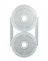 Circuit imprimé en aluminium LED rond personnalisé, MCPCB, épaisseur 1,5 mm, cuivre 35 µm, circuit imprimé gravé pour l'éclairage LED