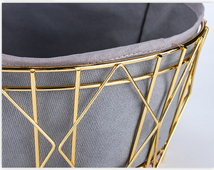 Panier de service de pain de fruits de nouvelle mode avec le panier <span class=keywords><strong>à</strong></span> pain en tissu de toile de cadre en métal - Product Image 5