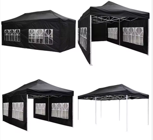 Tenda Pieghevole Esagonale 3x3 Impermeabile per Esterni, Gazebo Pop-up Monostrato con Finestre su 4 Lati, per Esposizioni e Uso Sportivo, Adatta a Tutte le Stagioni - Product Image 1