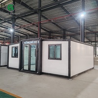 Maison conteneur économique extensible de 20 pieds, 1, 2 ou 3 chambres, maison modulaire préfabriquée avec salle de bain, maison mobile prête à l'installation
