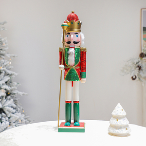 <span class=keywords><strong>Casse</strong></span>-<span class=keywords><strong>noisette</strong></span> de Noël créatif en noyer 2024, décoration d'intérieur avec figurine de <span class=keywords><strong>soldat</strong></span> britannique, œuvre d'art en bois - Product Image 4
