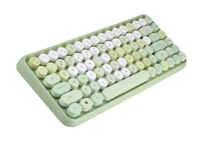 OEM-Fabrik Direktverkauf Sk-626bt Retro-Bluetooth kabellose Computer-Tastatur mit gemischten Farbtaschen und Patent