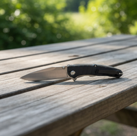 Couteau pliant tactique de défense personnelle, couteau de poche EDC pour le camping en plein air, couteau à lame acier CPM-D2 avec manche ABS, vente chaude sur le e-commerce