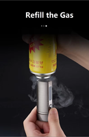 Briquet Électrique Écologique Avancé 2026 - Accessoire Fumeur Portable en Métal Coupe-Vent Rechargeable par USB