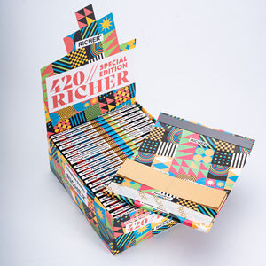 Papel de fumar de marca de combustión lenta, delgado, de cáñamo orgánico, tamaño King, diseño personalizado para tabaco - Product Image 4