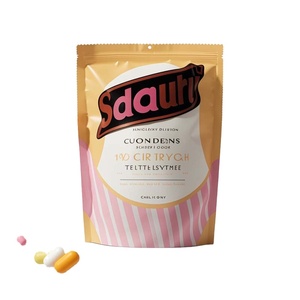 Bán buôn Chất lượng cao bao bì nhựa Gummy kẹo Túi <span class=keywords><strong>Ziplock</strong></span> tự đứng 3.5 oz Túi Mylar với tùy chỉnh in - Product Image 3