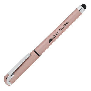 Bolígrafo de Gel Metálico con Logotipo Personalizado Cali Soft Touch, Empuñadura de Goma, Clip Metálico, Impresión en Serigrafía, ABS Reciclado, Venta al Por Mayor - Product Image 3