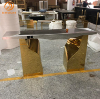 Table de console blanche en bois français avec tiroirs, grand rangement, couloir élégant, dernière collection 2022