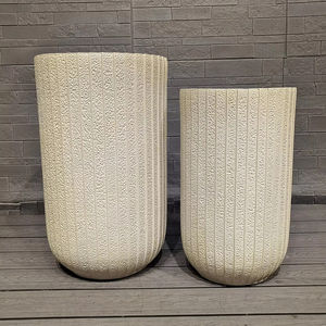 Jardinières en argile de fibre de haute qualité Pots de fleurs en gros prix usine <span class=keywords><strong>pour</strong></span> semer des plantes et la décoration de jardin - Product Image 1