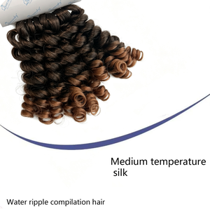 Extensiones de Cabello Sintético Personalizadas, Paquetes Rizados de Seda de Temperatura Media de 8 Pulgadas y 120g, Caja de 1/27, Venta al por Mayor Directa de Fábrica, Gran Demanda en Europa y África - Product Image 5