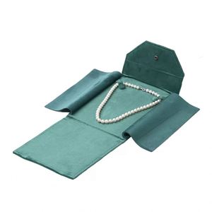 Customizable Folding Luxury Jewelry <b>Earring</b> Pouch With <b>Box</b> Necklace Ring Portable Storage Bag Case <b>Box</b> Custom Jewelry Packaging - Product Image 5