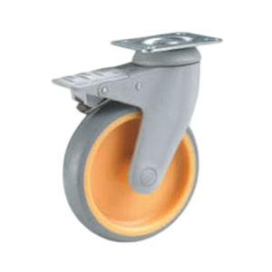 Venta Directa de Fábrica: Ruedas Giratorias Médicas para Hospital con Freno, Rodamiento Simple de Alta Calidad, Capacidad de Carga de 70kg/80kg, 100mm/125mm - Product Image 5