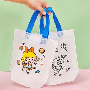 Sacs cadeaux personnalisés en non-tissé laminé écologique avec poignée souple, longueur de la poignée personnalisée, couleurs personnalisées, logo pour cadeaux, épicerie, supermarché - Product Image 4