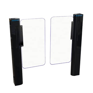 Kiểm soát truy cập hệ thống RFID lối ra tự động cho người đi bộ Tốc độ cửa turnstile Nhận dạng khuôn mặt chống va chạm Flap rào cản ga - Product Image 3