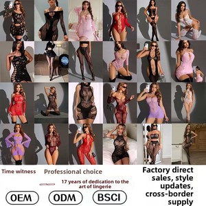 Set di <span class=keywords><strong>Lingerie</strong></span> <span class=keywords><strong>Sexy</strong></span> <span class=keywords><strong>in</strong></span> Stile Europeo-Americano, Tessuto <span class=keywords><strong>in</strong></span> Nylon Dobby, Costume Tematico Seducente per Giovani Donne - Product Image 2